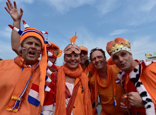 Las mejores imágenes del ambiente Chile-Holanda