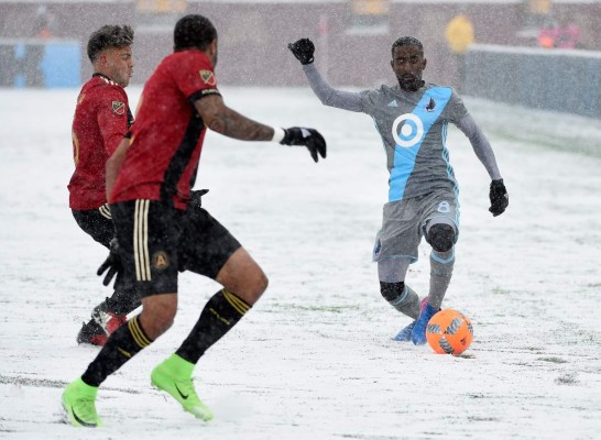 Las fotografías más sorprendentes del Atlanta-Minnesota bajo la nieve en la MLS