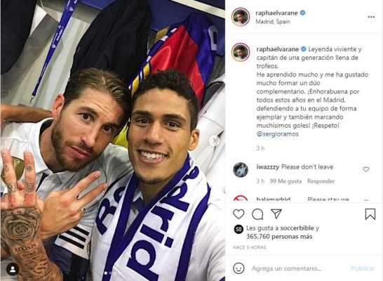 ¡Intenta no llorar! Los emotivos mensajes de despedida de los jugadores del Real Madrid a Sergio Ramos