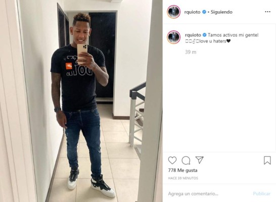 Romell Quioto regresa a las redes sociales y envía un mensaje a sus críticos