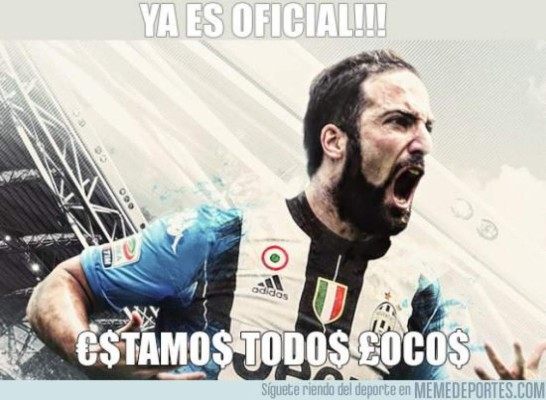 Los mejores memes del día con Gonzalo Higuaín como el gran protagonista