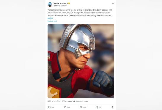 Mortal Kombat 1 da señales de vida y anuncia la fecha de llegada para Peacemaker como personaje jugable