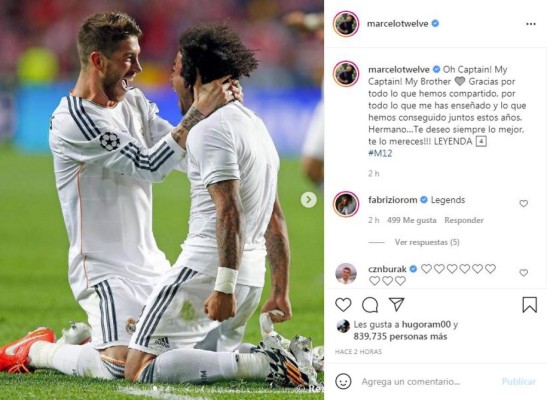 ¡Intenta no llorar! Los emotivos mensajes de despedida de los jugadores del Real Madrid a Sergio Ramos