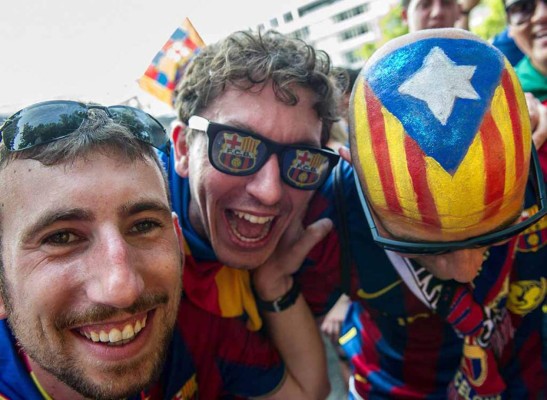 Las mejores fotos de los aficionados del Barcelona en Berlín