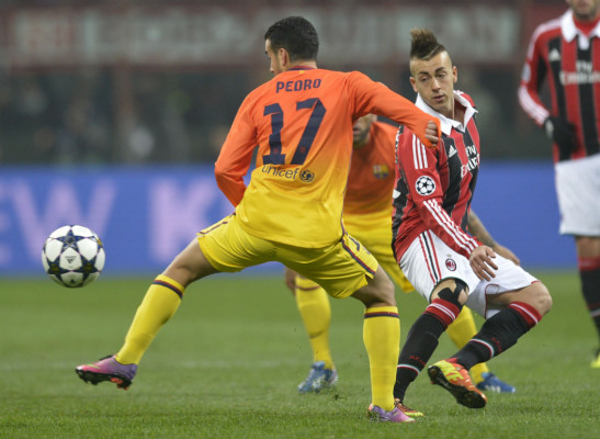 Milan venció 2-0 al Barcelona en un partido de la Champions League.
