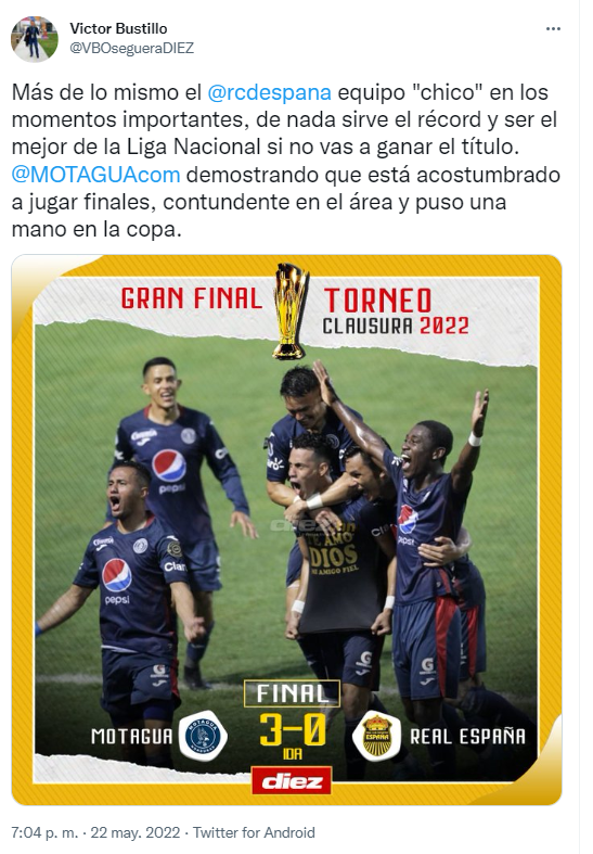 Tajantes: periodistas reaccionan tras el baile que le dio Motagua a Real España en la final de ida