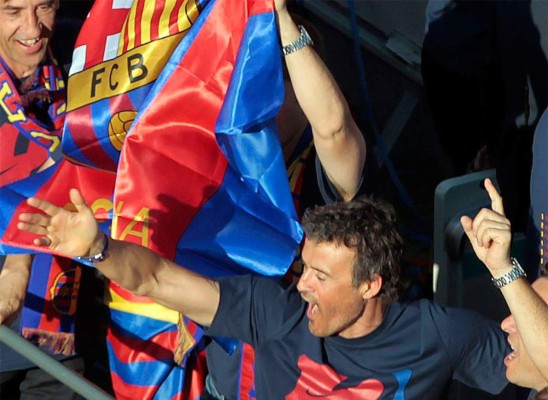 Barcelona celebra en su ciudad el título de Champions