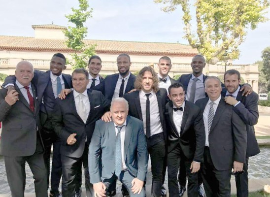 Boda de Víctor Valdés estuvo rodeada de ex jugadores del Barcelona