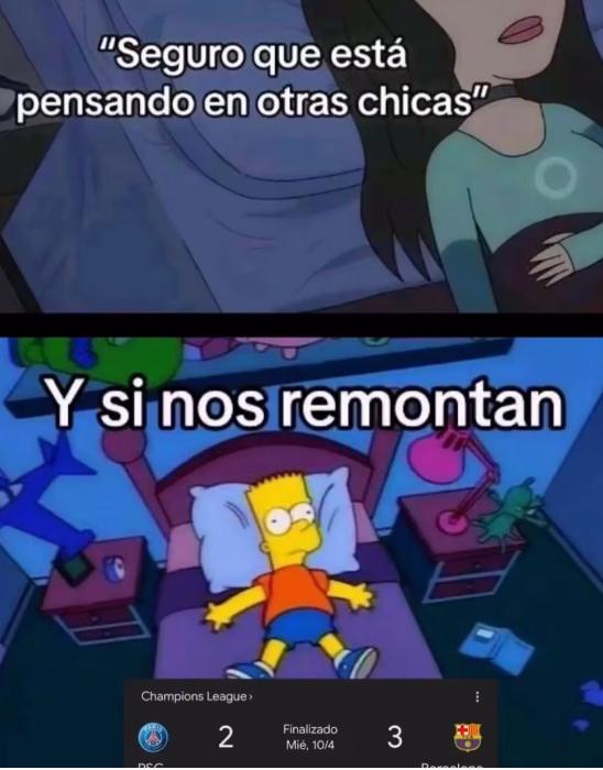 Barcelona es destruido con memes luego de la remontada del PSG de Mbappé en Champions League