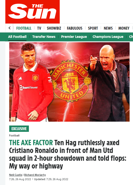 ¿Lo humilló delante de todos? Sale a la luz el enfrentamiento entre Cristiano Ronaldo y Ten Hag: ‘‘Es a mi manera o a la calle’’