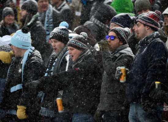 Las fotografías más sorprendentes del Atlanta-Minnesota bajo la nieve en la MLS