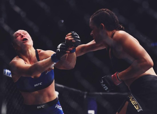 Las imperdibles fotos que dejó la pelea entre Amanda Nunes y Ronda Rousey