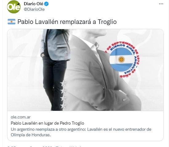 ¿Podrá conseguir el Penta? Así reaccionó la prensa de Honduras e internacional sobre la llegada de Pablo Lavallén a Olimpia