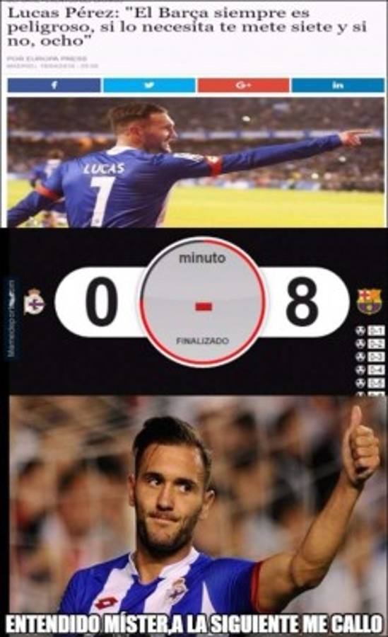 ¡Los memes por fin hacen reír al barcelonismo tras paliza al Depor!