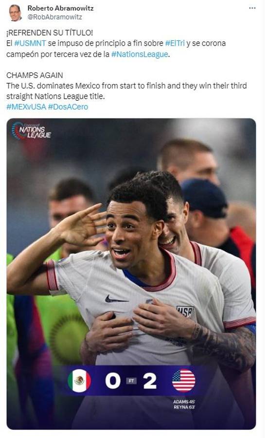 Faitelson señala los culpables: lo que dice la prensa de México luego de caer ante Estados Unidos en Liga de Naciones