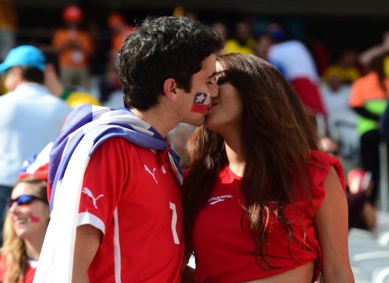 Las mejores imágenes del ambiente Chile-Holanda