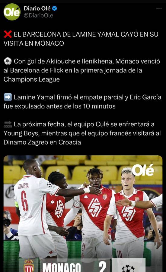 “Aparecen los fantasmas” “De vuelta a la tierra”: la reacción de la prensa tras la caída del Barca ante Mónaco en Champions