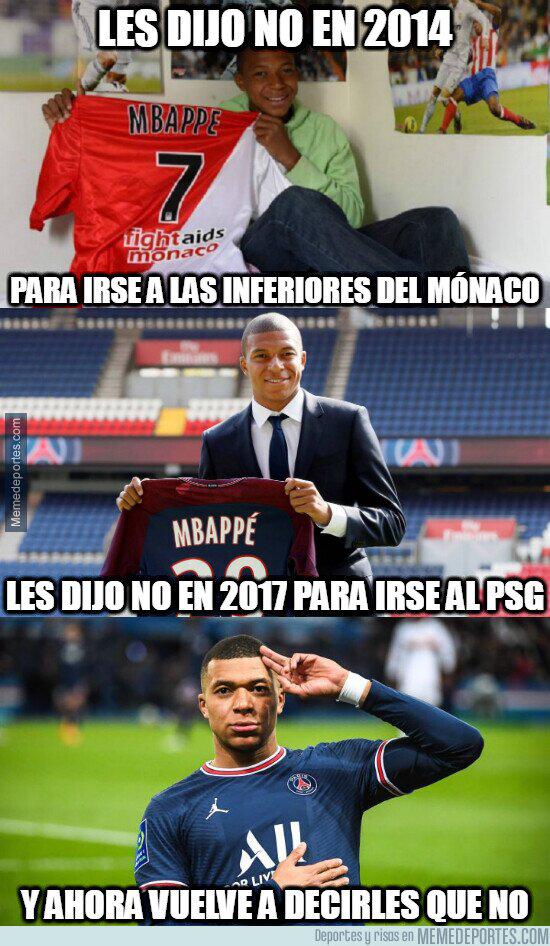 Destrozan al Real Madrid y lo celebran en Barcelona: los terribles memes que dejó la renovación de Mbappé con el PSG