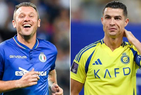 Cristiano Ronaldo y Antonio Cassano escribieron otro episodio de su cruce de palabras.