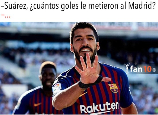 Descuartizan en memes al Real Madrid tras paliza recibida por el Barcelona