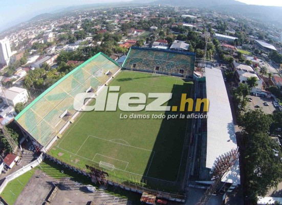 ¡A marcha forzada; así trabajan para pulir el estadio Morazán para el Honduras vs Costa Rica!