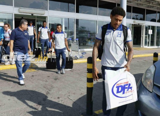 FOTOS: Jugadores de Selección de Honduras llegan tristes tras goleada ante Brasil
