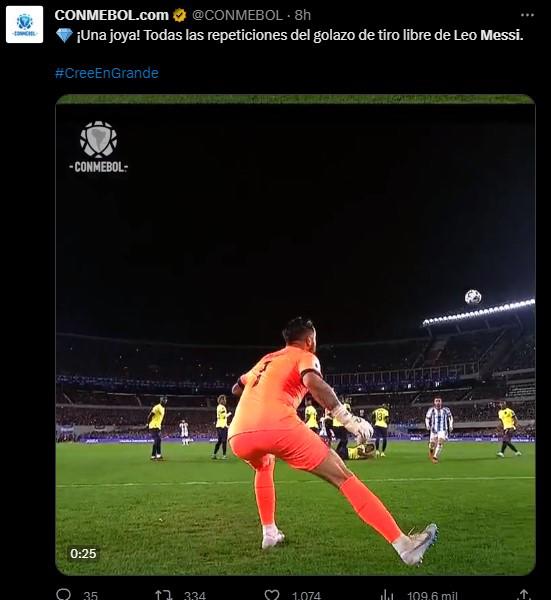“Conmebol es la zona más fácil para clasificar”, “Messi es un hijo de...”: esto dice la prensa tras el golazo de tiro libre de Leo con Argentina