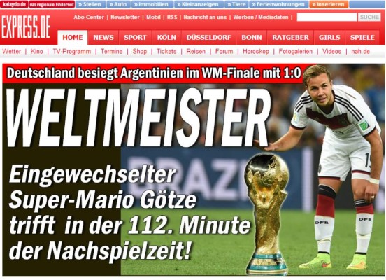 '¡Ya está, por fin! Somos campeones del mundo', dice la prensa alemana