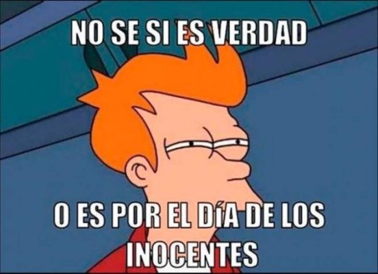 ¿Caíste en alguna broma? Los divertidos memes del Día de los Inocentes