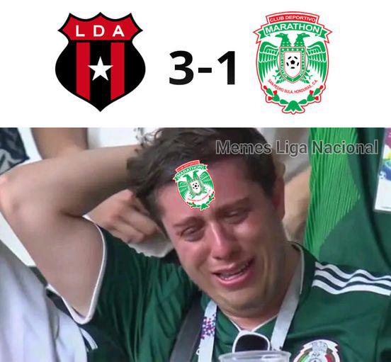 Los memes destrozan a Marathón tras perder ante Alajuelense en la Copa Centroamericana de Concacaf