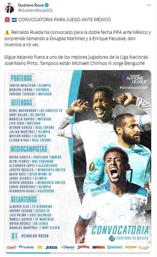 Honduras-México: Así reaccionó la prensa a la convocatoria de Reinaldo Rueda con la ausencia de Pinto y el llamado de Facussé