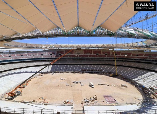 Así luce el nuevo estadio del Atlético de Madrid a tres meses de su inauguración