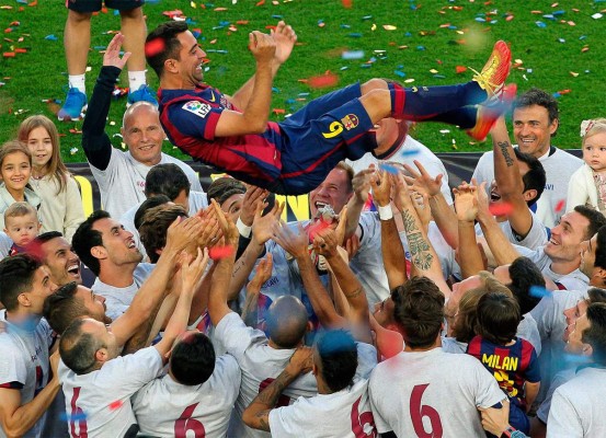 La despedida de Xavi Hernández del Camp Nou