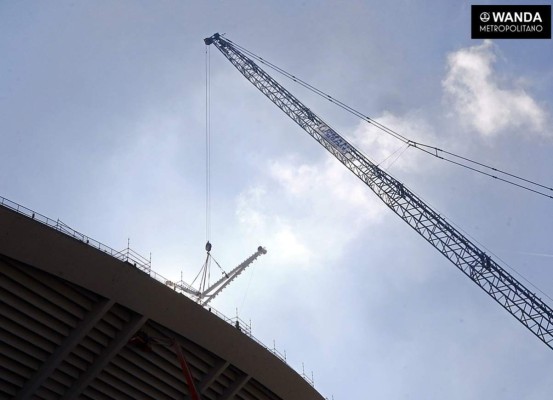 Así luce el nuevo estadio del Atlético de Madrid que está en construcción