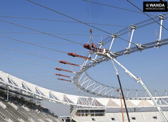 Así luce el nuevo estadio del Atlético de Madrid que está en construcción