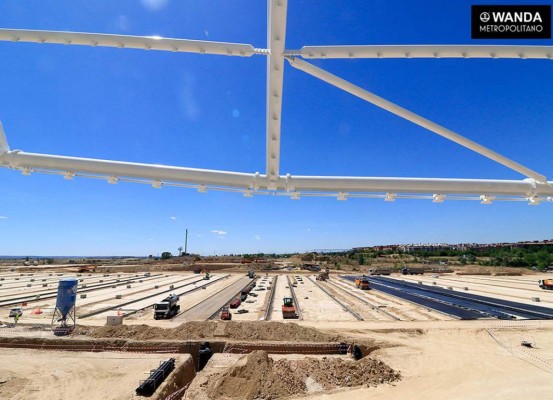 Así luce el nuevo estadio del Atlético de Madrid a tres meses de su inauguración