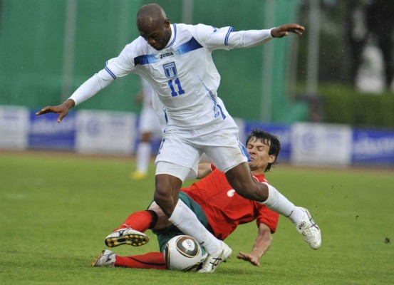El 11 que utilizó Honduras en el amistoso con Bielorrusia en 2010 previo al Mundial de Sudáfrica