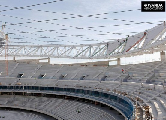 Así luce el nuevo estadio del Atlético de Madrid que está en construcción