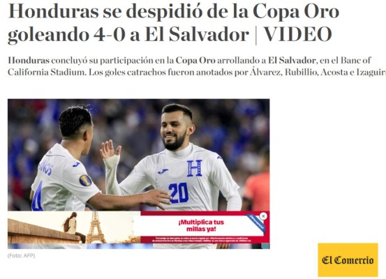 ¡Paliza! La prensa internacional y sus titulares tras la goleada de Honduras a El Salvador&nbsp;&nbsp;