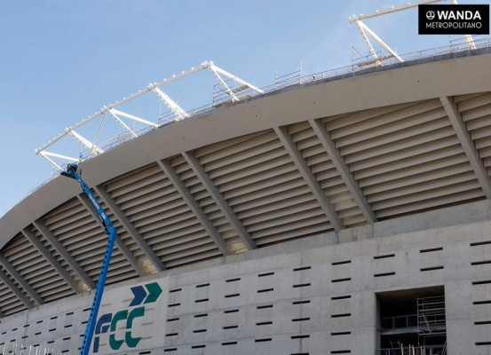 Así luce el nuevo estadio del Atlético de Madrid que está en construcción