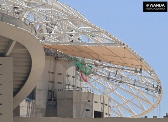Así luce el nuevo estadio del Atlético de Madrid a tres meses de su inauguración