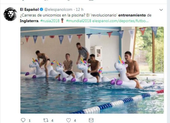 Carreras en unicornios inflables: el divertido ejercicio de Inglaterra antes de Panamá