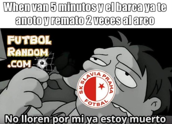Lionel Messi, víctima favorita de los memes tras el sufrido triunfo del Barcelona ante el Slavia