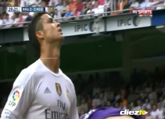 VIDEO: Cristiano Ronaldo se ha cansado de fallar ante el Málaga