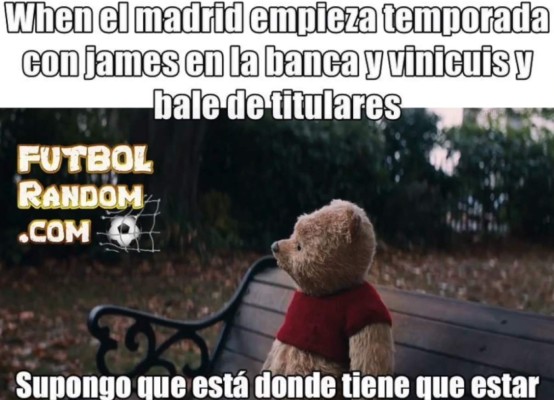 Los memes hacen pedazos a James Rodríguez tras quedarse en la banca en el Celta-Real Madrid