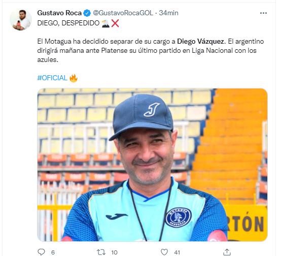 ¡Uno pide reconocimiento en el Nacional! La reacción de periodistas y aficionados tras la salida de Diego Vázquez de Motagua