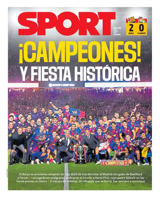 Prensa se rinde ante el Barça y señalan al nuevo DT del Madrid: Tiene trabajo...