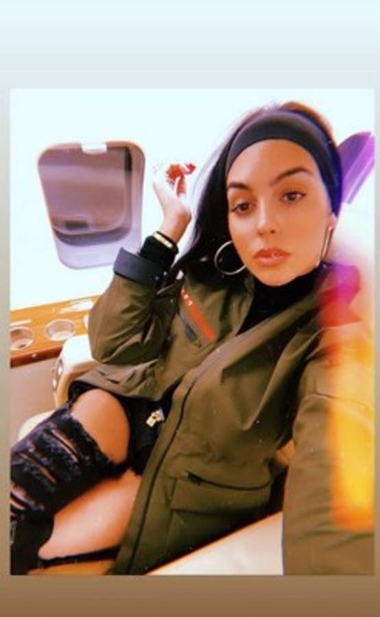En su avión privado: Así celebró Georgina Rodríguez el hattrick de Cristiano Ronaldo con Juventus   