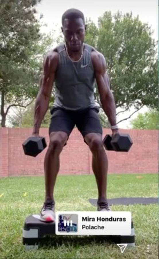 Así es la disciplina de Maynor Figueroa con sus entrenamientos durante la cuarentena