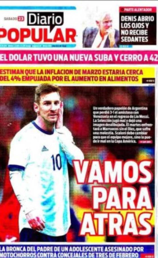 ''Pa' que respeten'', así amanecen las portadas tras la derrota de la Argentina de Messi